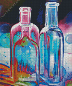 Beautiful Abstract Bottles Diamond Painting