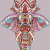 Beautiful Elephant Mandala Diamond Painting