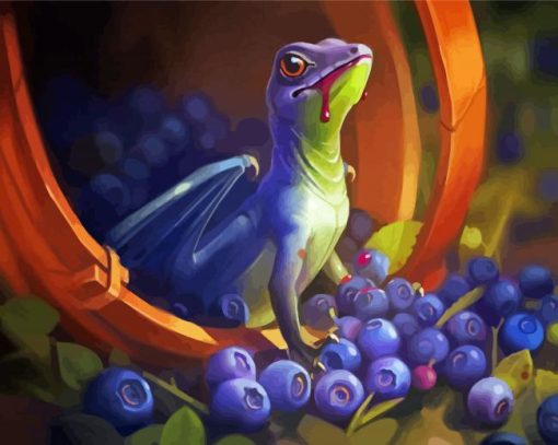 Bilberry Dragon Diamond Painting