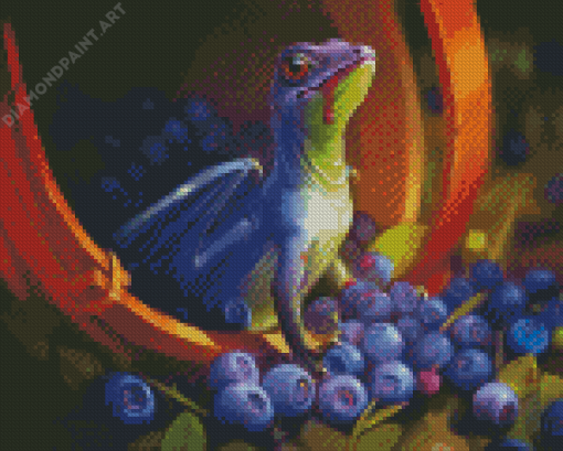 Bilberry Dragon Diamond Painting