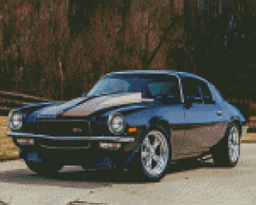 Black 1972 Camaro Diamond Painting