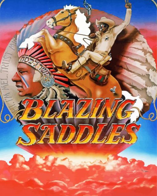 Blazing Saddles Movie Poster Diamond Painting