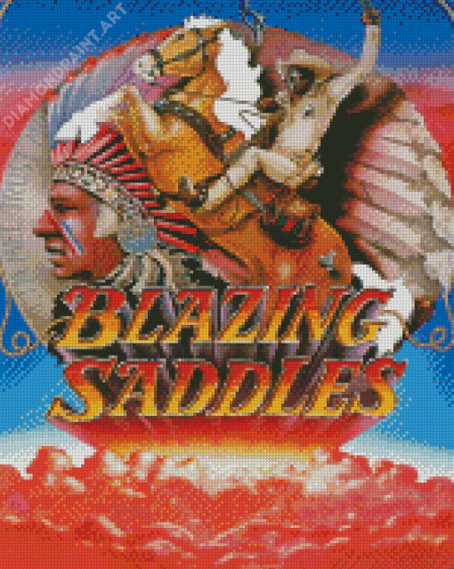 Blazing Saddles Movie Poster Diamond Painting