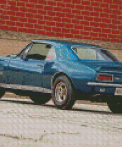 Blue 1967 Camaro Car Diamond Painting