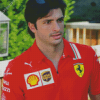 Carlos Sainz Illustration Diamond Painting