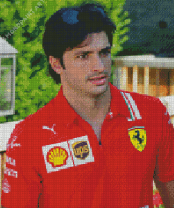 Carlos Sainz Illustration Diamond Painting