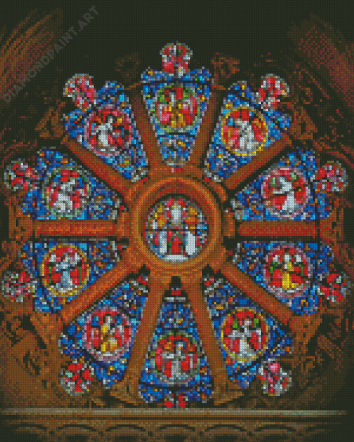 Christ Church Cathedral Rose Window Diamond Painting