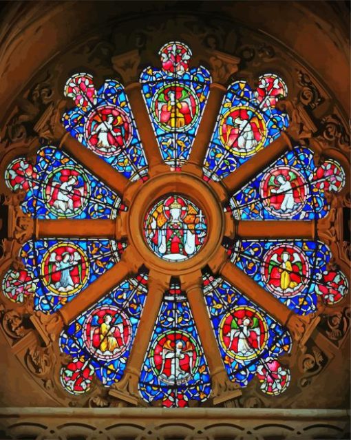 Christ Church Cathedral Rose Window Diamond Painting