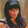 Close Up Xena Character Diamond Painting