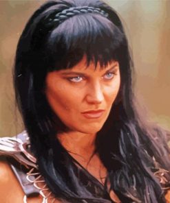 Close Up Xena Character Diamond Painting