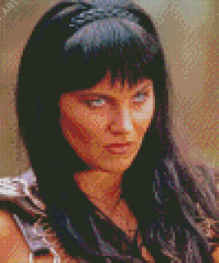 Close Up Xena Character Diamond Painting