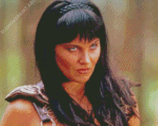 Close Up Xena Character Diamond Painting