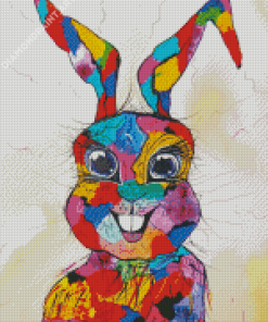 Colorful Abstract Hare Diamond Painting