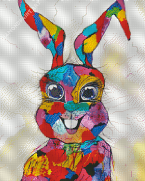 Colorful Abstract Hare Diamond Painting