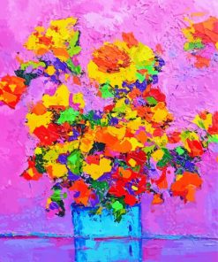 Colorful Impressionist Flowers Diamond Painting