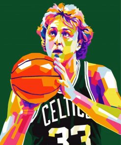 Colorful Larry Bird Diamond Paintings