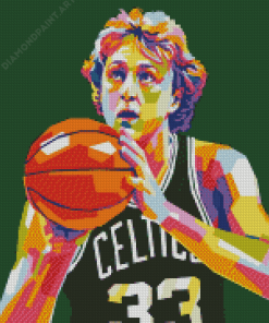 Colorful Larry Bird Diamond Paintings