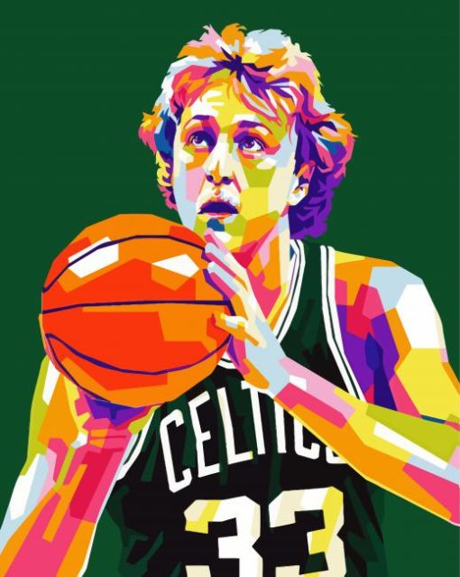 Colorful Larry Bird Diamond Paintings