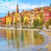 Colorful Buildings Cote D Azur Diamond Painting