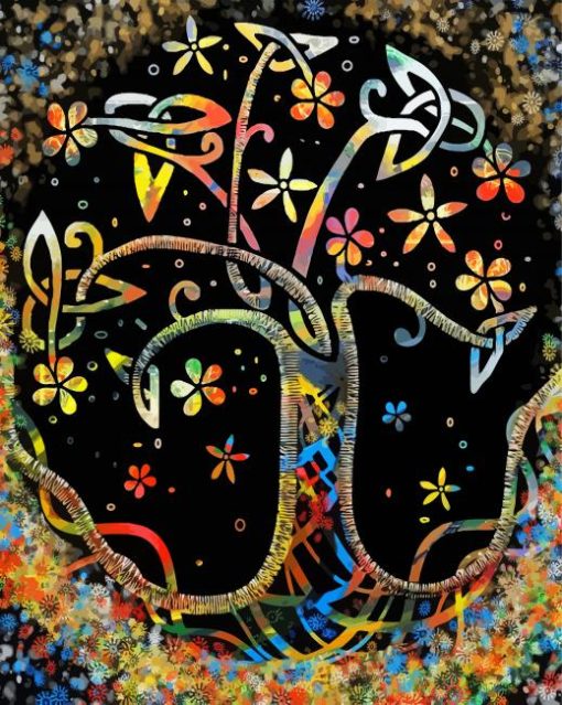 Colorful Celtic Tree Diamond Painting