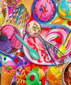 Colorful Ice Cream Diamond Painting