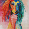 Colorful Saluki Art Diamond Paintings