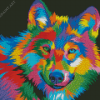 Colorful Wolf Pop Art Diamond Paintings