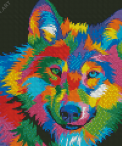 Colorful Wolf Pop Art Diamond Paintings