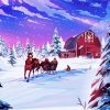 Cool Winter Farm Diamond Painting