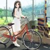 Cute Girl Bicycle Diamond Painting