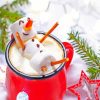 Cute Winter Drink Diamond Paintings