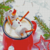 Cute Winter Drink Diamond Paintings