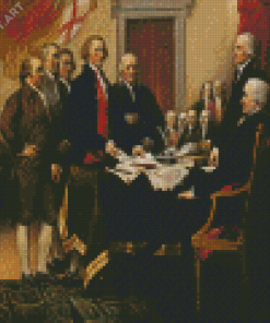 Declaration Of Independence Diamond Painting