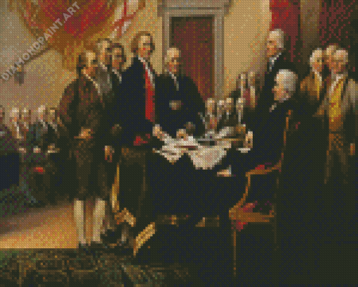 Declaration Of Independence Diamond Painting