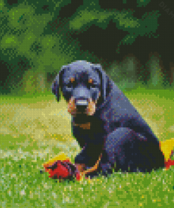 Doberman Pinscher Puppy Diamond Painting