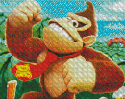 Donkey Kong Ape Diamond Painting