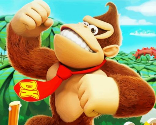 Donkey Kong Ape Diamond Painting