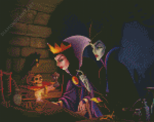 Evil Queen And Maleficent Diamond Painting