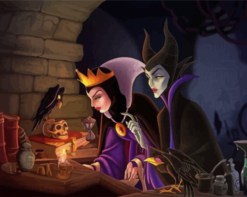 Evil Queen And Maleficent Diamond Painting