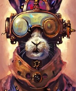 Fantasy Steampunk Rabbit Diamond Paintings