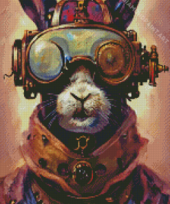 Fantasy Steampunk Rabbit Diamond Paintings