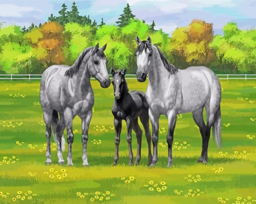 Farm Ranch And Horses Diamond Paintings