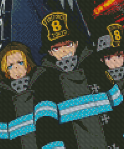 Fire Force Diamond Painting