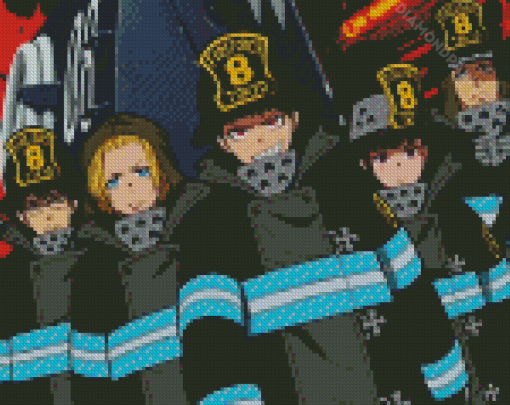 Fire Force Diamond Painting