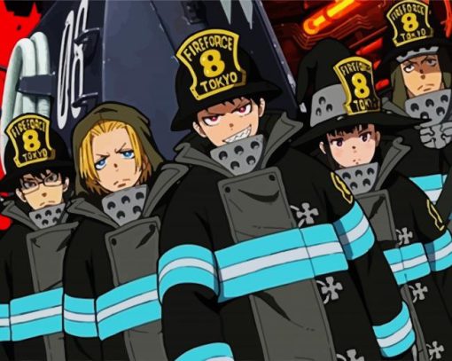 Fire Force Diamond Painting