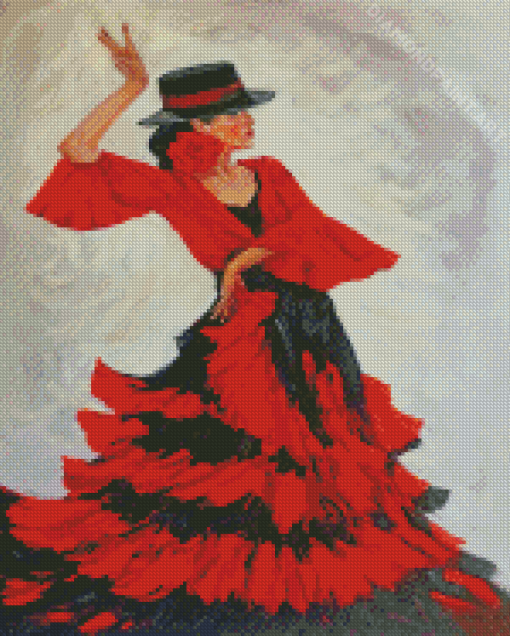 Flamenco Dancer Diamond Painting