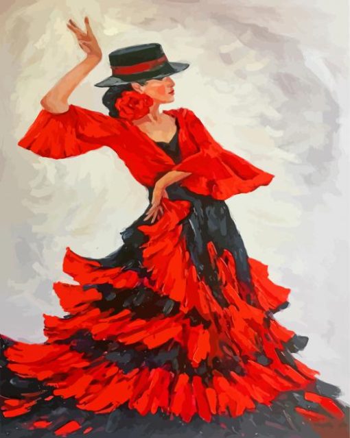 Flamenco Dancer Diamond Painting