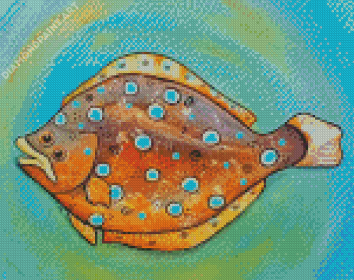 Flounder Art Diamond Painting