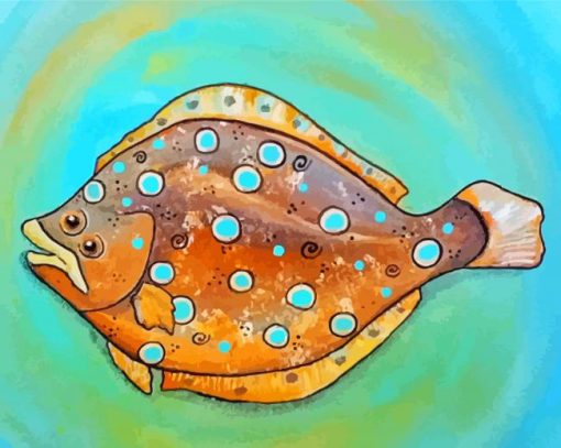 Flounder Art Diamond Painting