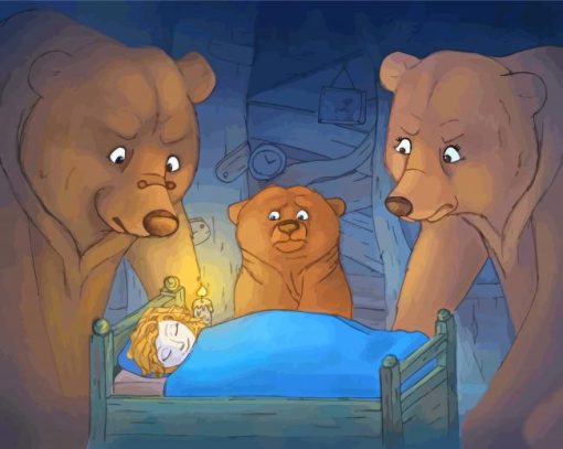 Goldilocks And The Three Bears Diamond Painting